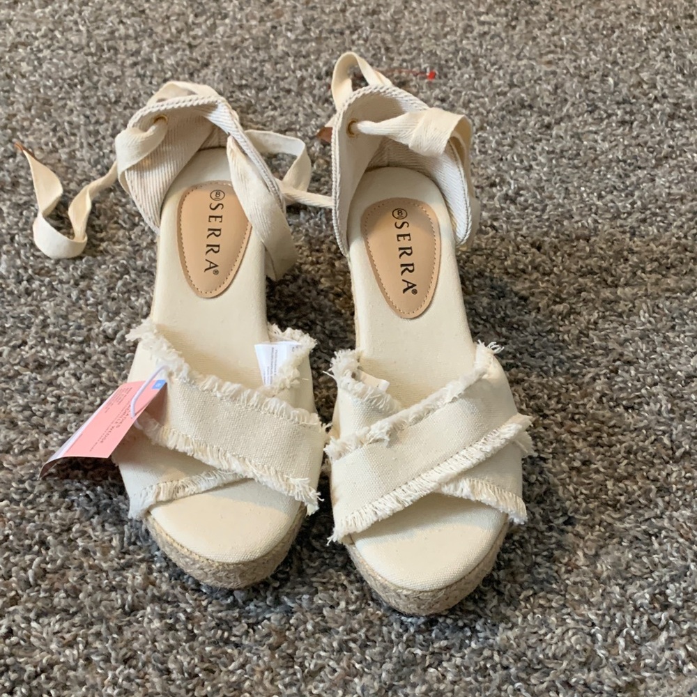 Serra Women's Cream Espadrille Sandals